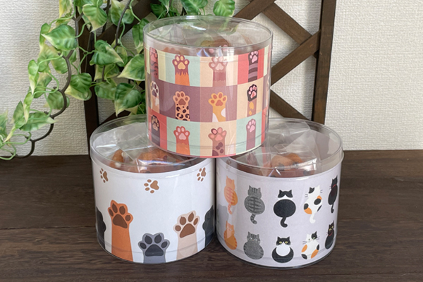 猫の手マドレーヌ&焼菓子セット(猫柄ケース入)